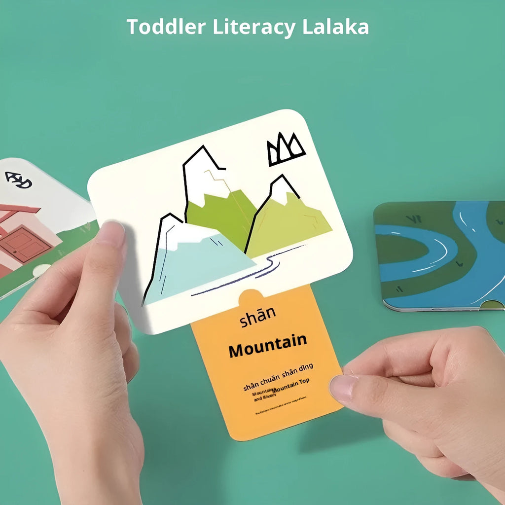 Lala Card literacy card set with card camera for children early education, paper material, visual development
