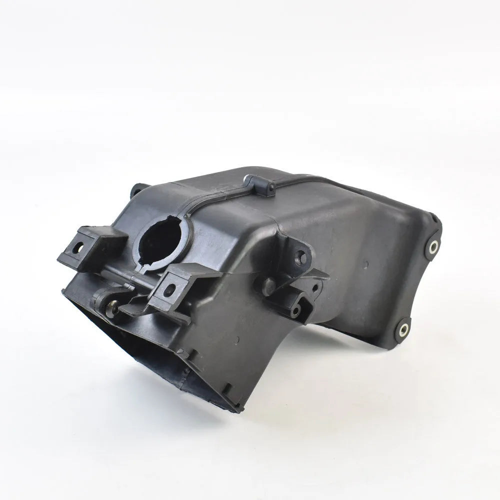 Black polymer ventilation pipe for Yamaha motorcycle intake, dimensions 280mm long.