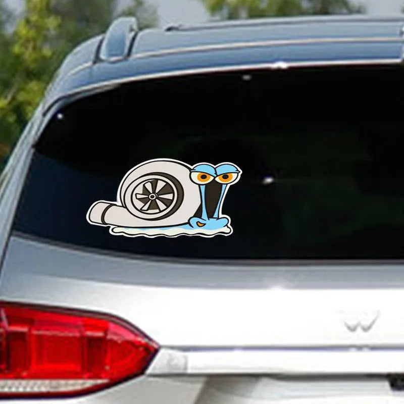 Cartoon snail reflective car sticker for vehicle bumper decoration
