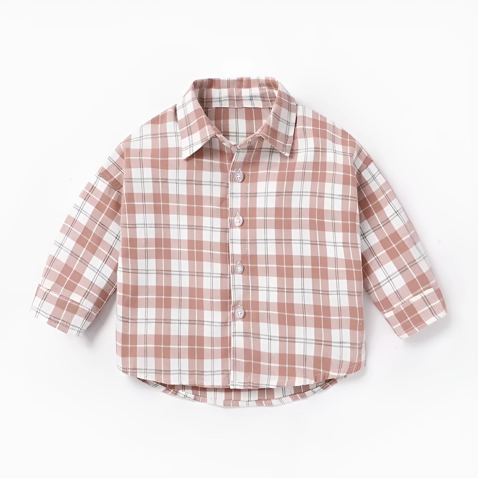 Boys cotton lattice pattern casual shirt with animal designs in light blue colour