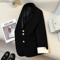 Women's Korean loose fit polyester coat in milky white colour with pocket details