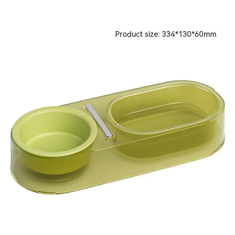 Cat bowl mixed spoon design in Taro Purple with stainless steel and ceramic construction