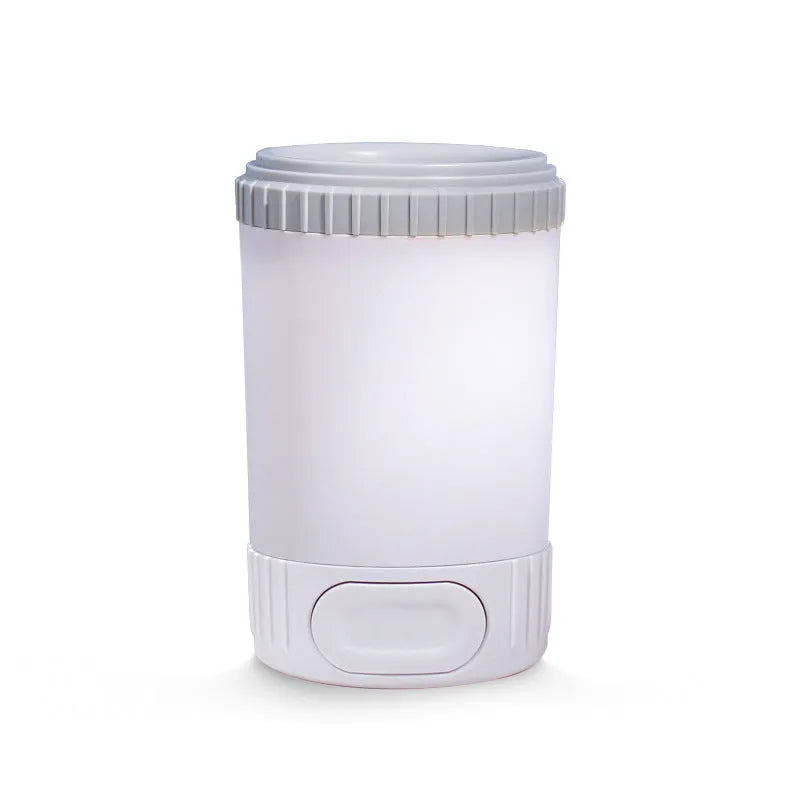 Automatic pet foot wash cup with silicone bristles for small and medium dogs in light grey