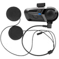 Motorcycle Bluetooth helmet headset with mono earpiece and plastic housing in black hard Maimang colour