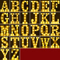 LED plastic alphabet letter lights showing Happy Birthday message in illuminated letters