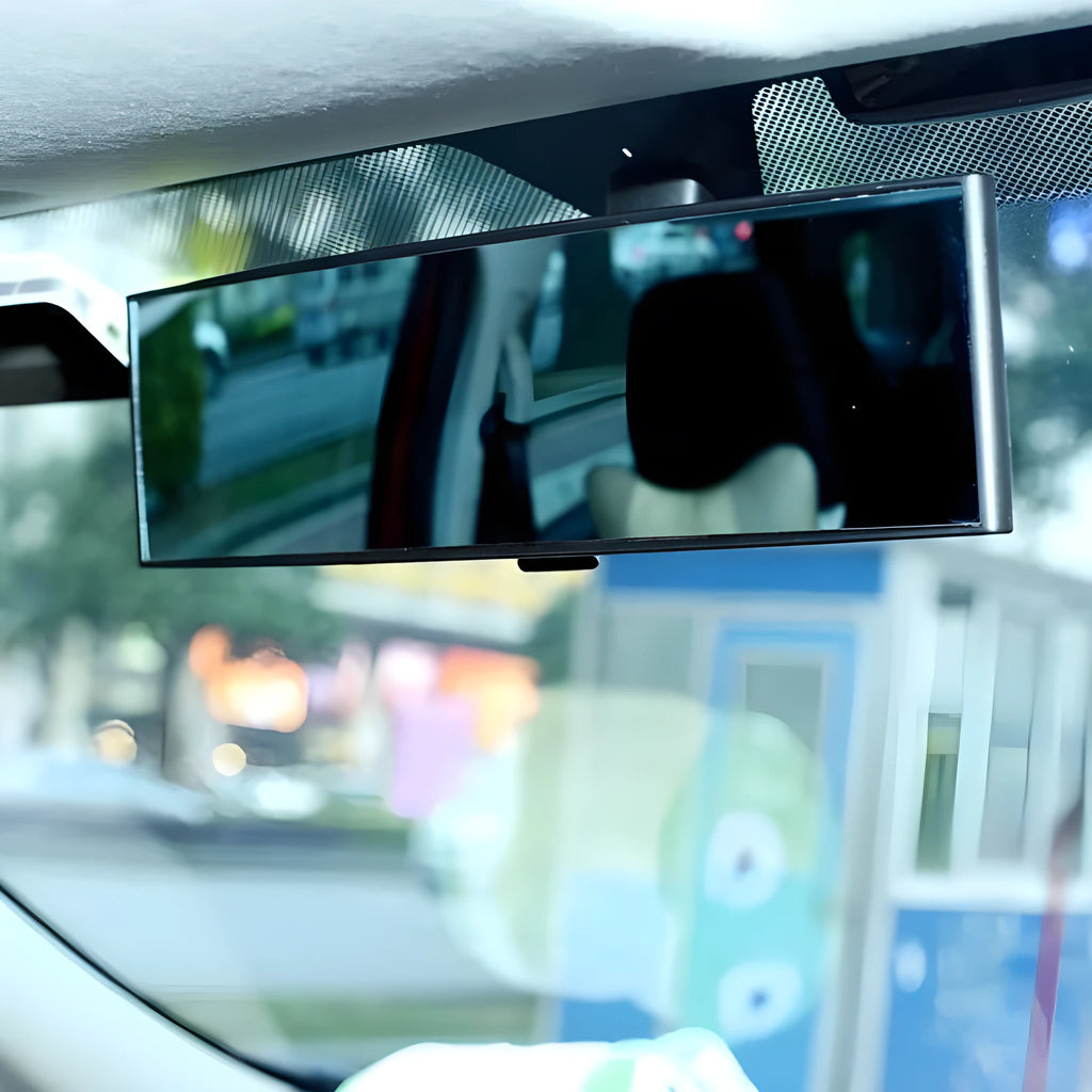 Car surface widen plus size rearview mirror 300mm white wide-angle curved anti-glare