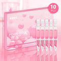KOEC Powder Polypeptide Disposable 10 Pack Moisturising Face Mask set showing ten individual latex essence pieces
