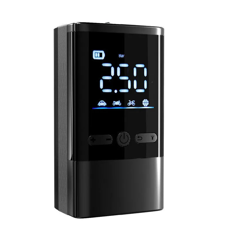 12V car inflatable high power 10Pa high pressure wireless air pump with plastic casing and nozzle attached