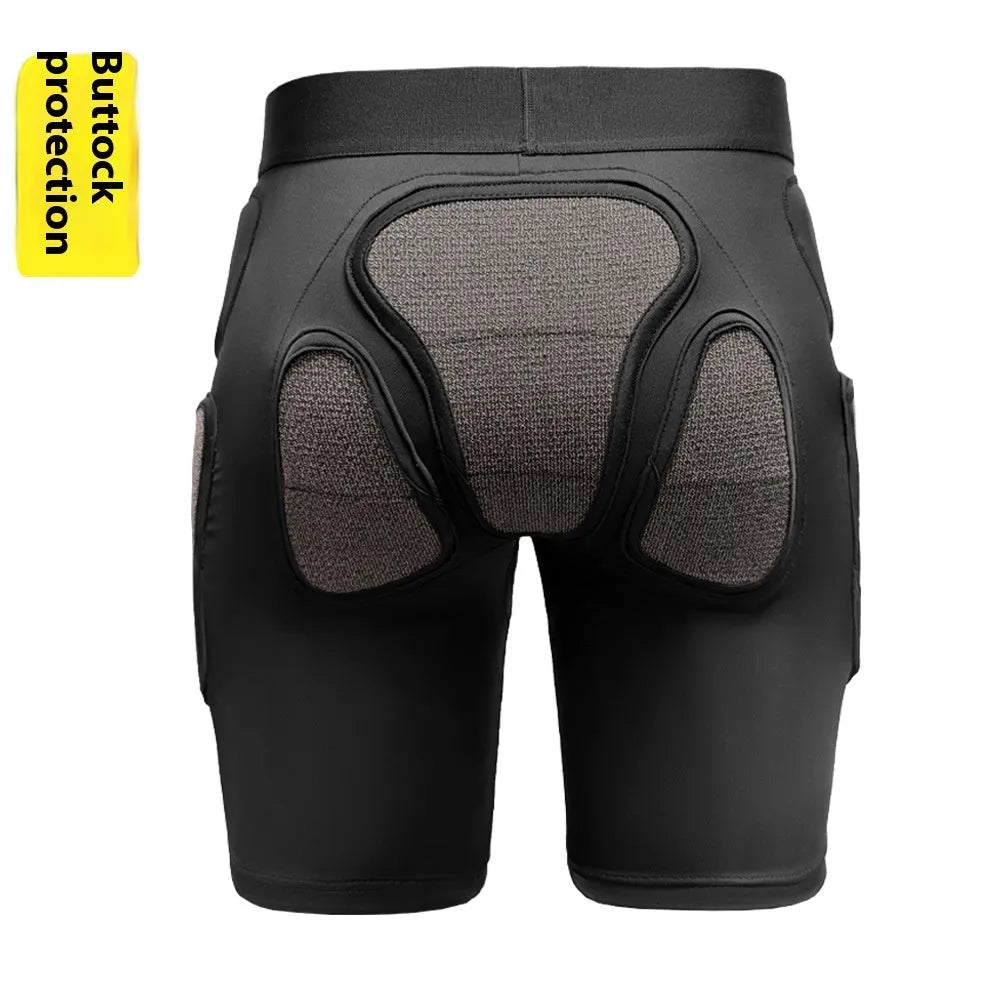 X-ray diffraction ski protective gear hip pad and knee pad set for inner wear cushioning.
