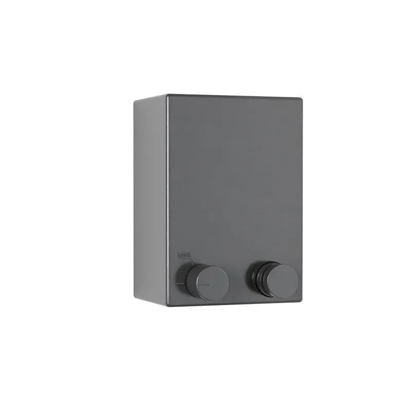 Invisible clothesline 5.1m retractable double line in aluminium alloy housing, white finish
