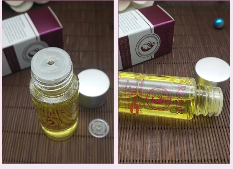 20ml hair growth essential oil liquid treatment in rose colour, for preventing hair loss and hair care