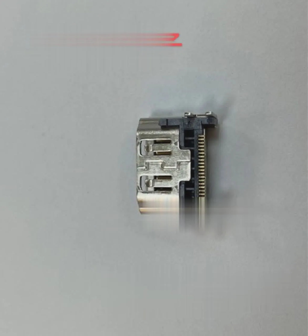 Silver HDMI host socket connector for game machine accessories