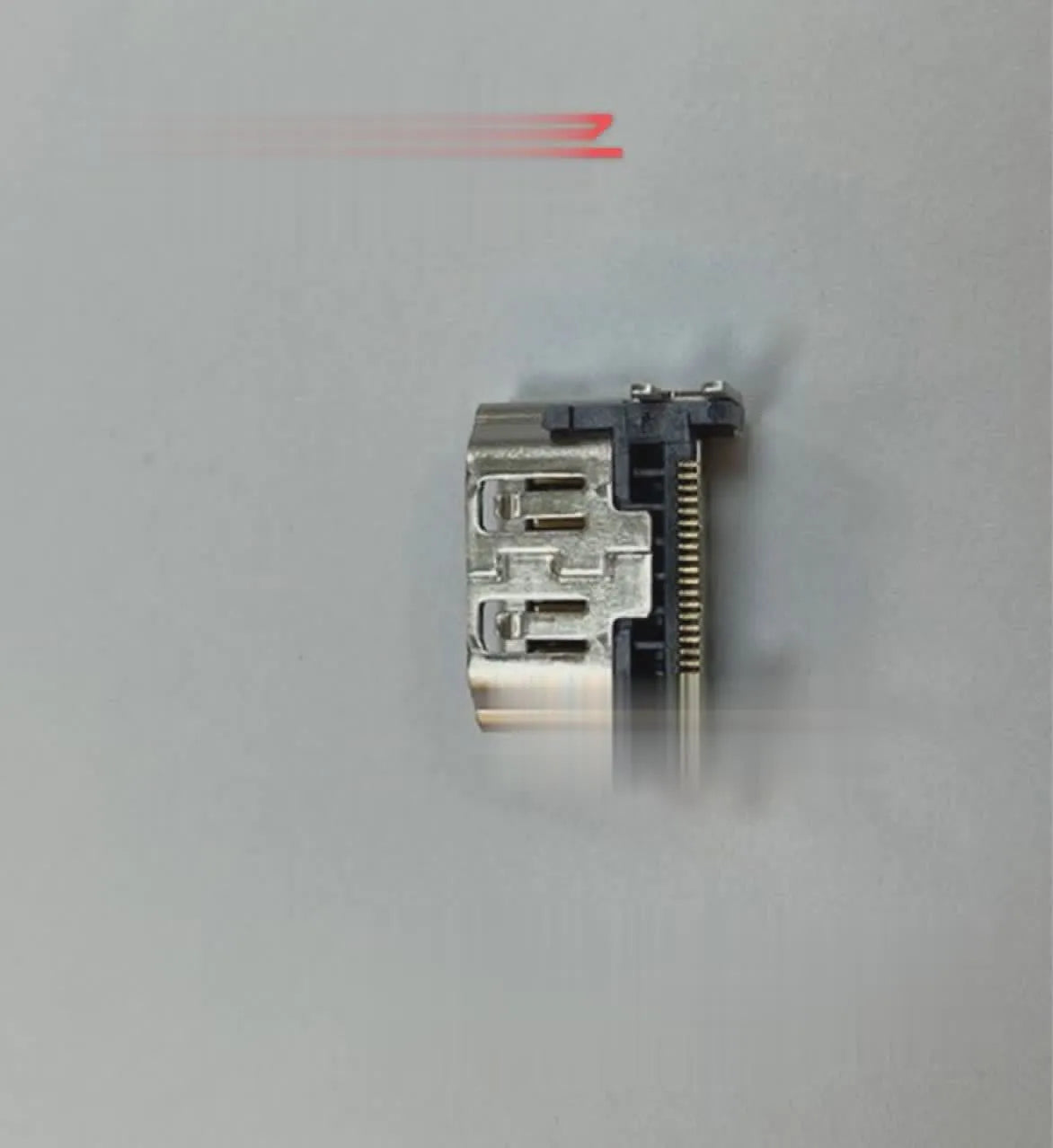Silver HDMI host socket connector for game machine accessories