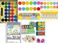 Set of 12 BPA-free plastic educational egg toys in green with shape matching and storage case