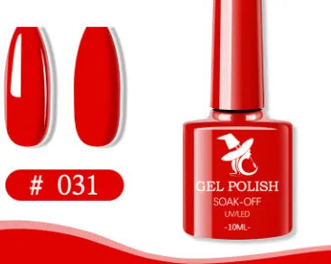 48 colour UV phototherapy plastic gel nail polish set with 7ml bottles in various finishes including glitter and nude shades