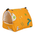 Flannel bread nest pet sleeping bag with hook in a cage for hamsters and small pets