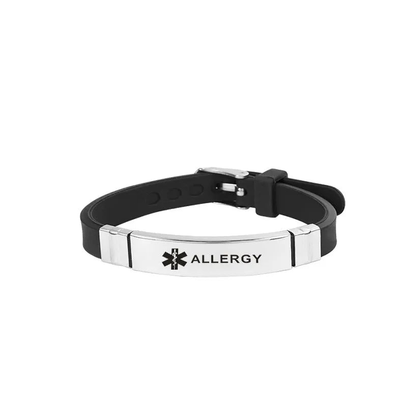 Stainless steel geometric bracelet in allergy colour, single metal cuff with angular design