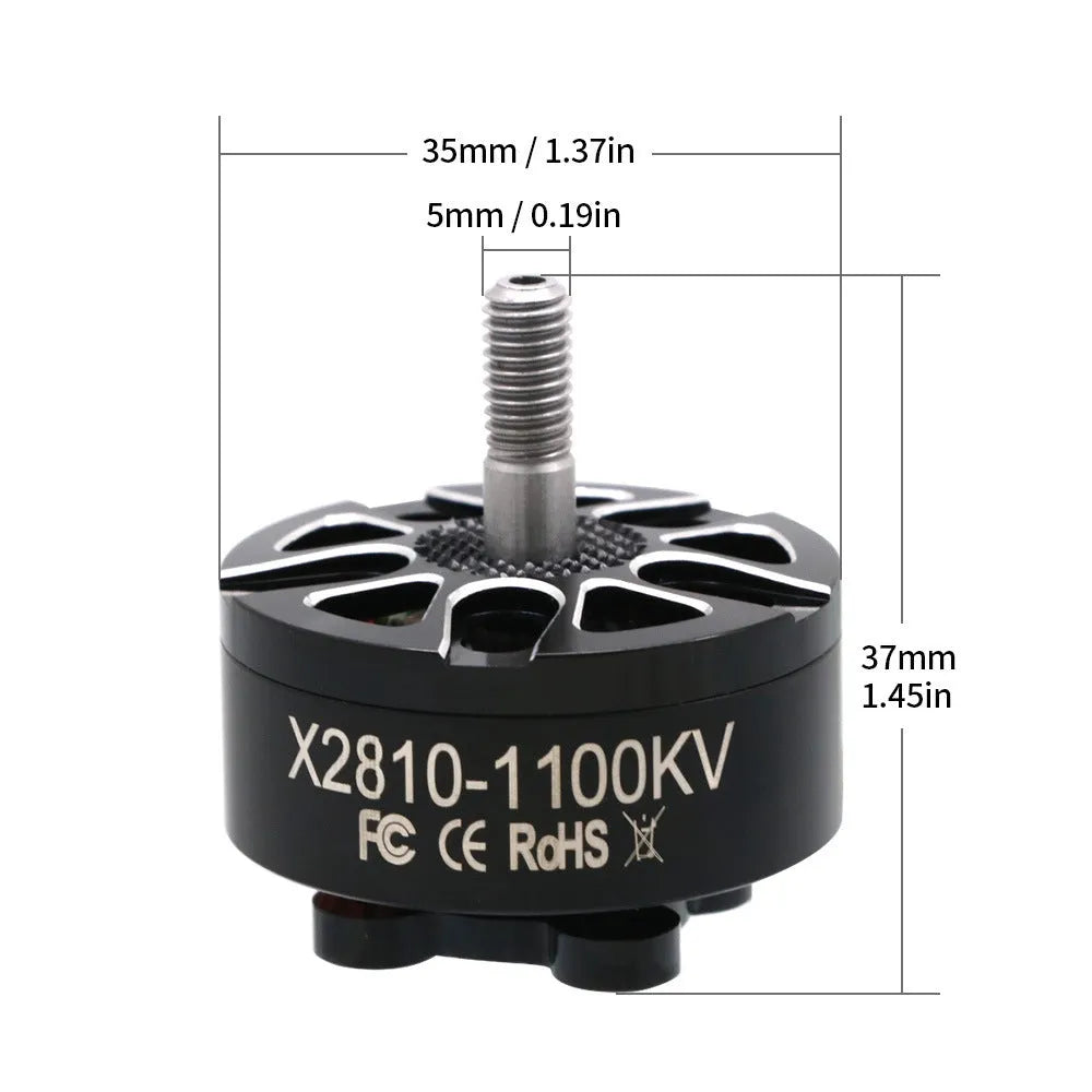 Multi-axis flight model motor with metal construction and three KV specification options