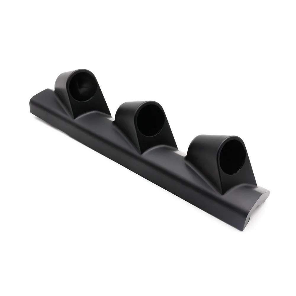 Black three-hole 52mm instrument mounting stand for car dashboard installation
