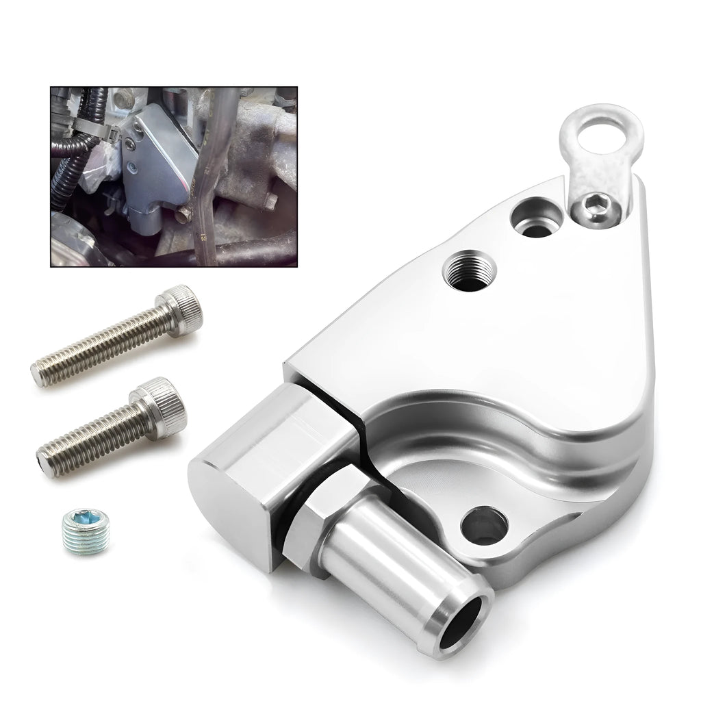 Aluminium intake manifold coolant adapter for K20 K24 Honda Acura engines