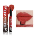Dual-use lipstick and light gloss stick in a twist-up tube, shown in shade M01 Peach nude.