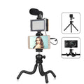 Black flexible mini tripod with rubber-coated legs and a 360-degree rotating ball head