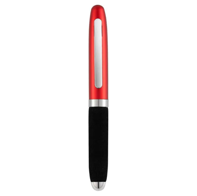 Metal-capped EVA ballpoint pen with a 1.0mm bullet tip, shown in a choice of ink colours.