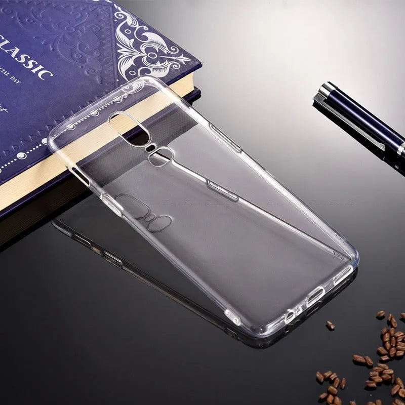Transparent TPU phone case back cover for OnePlus 3T to 8 Pro and Nord models
