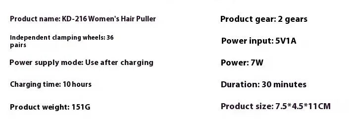 KEDA-216 coloured portable electric epilator with USB charger and cleaning brush on white background