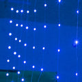Copper curtain LED string light with USB cable in blue, purple, warm white, or white colour options
