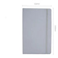 A5 tactile PU hardcover notebook with 96 sheets of 100gsm white paper, available in ten colours including black and red