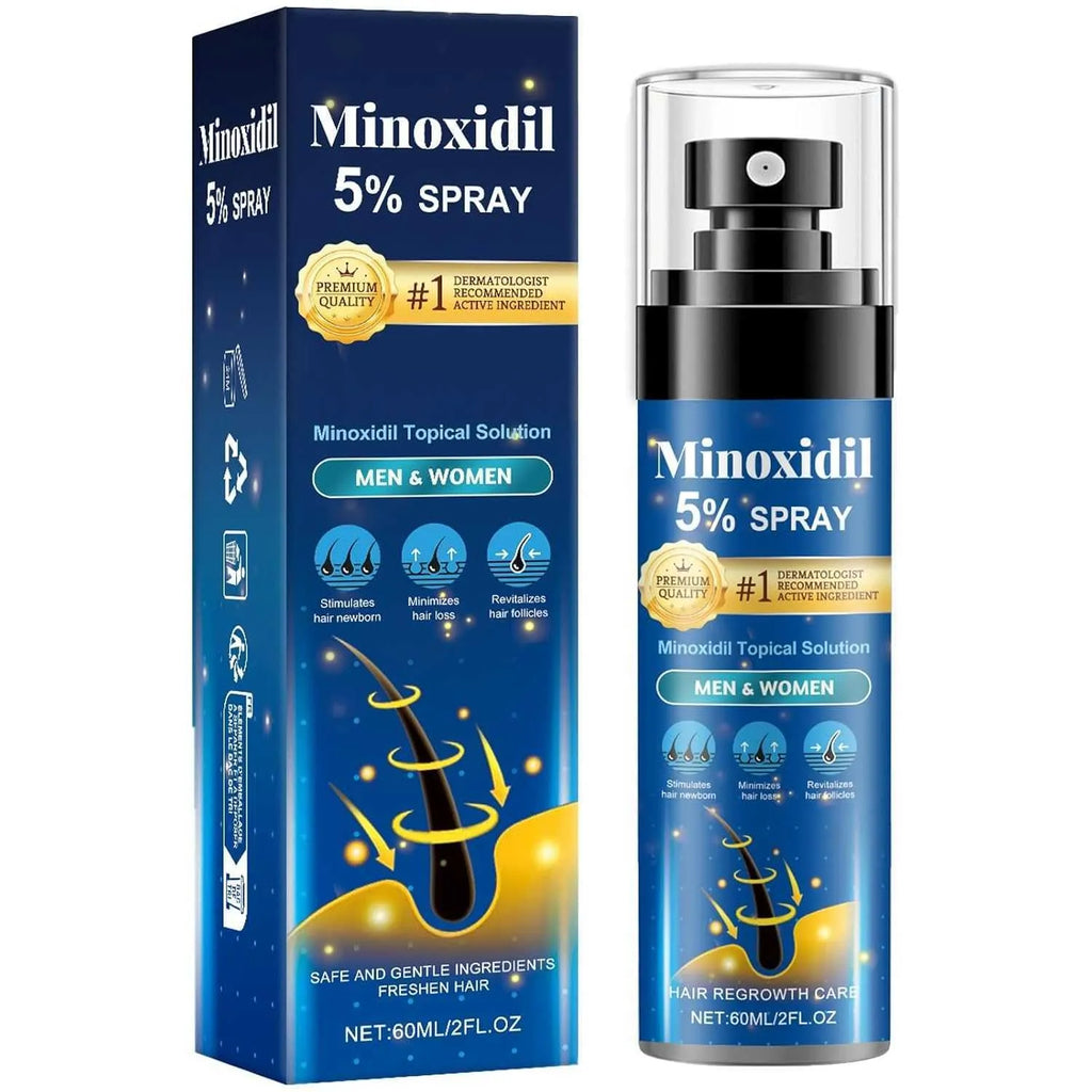 White 60ml hair care spray bottle for relieving hair thinning and moisturising hair oil treatment