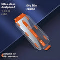 Tempered glass screen protector for iPhone with HD dustproof film and second sticker box