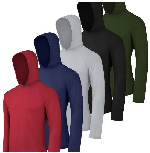 Men's lightweight polyester hoodie 4-pack in five colour options