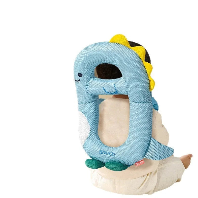 Cartoon toddler anti-collision pillow and knee pads in Little Dinosaur design for fall protection.