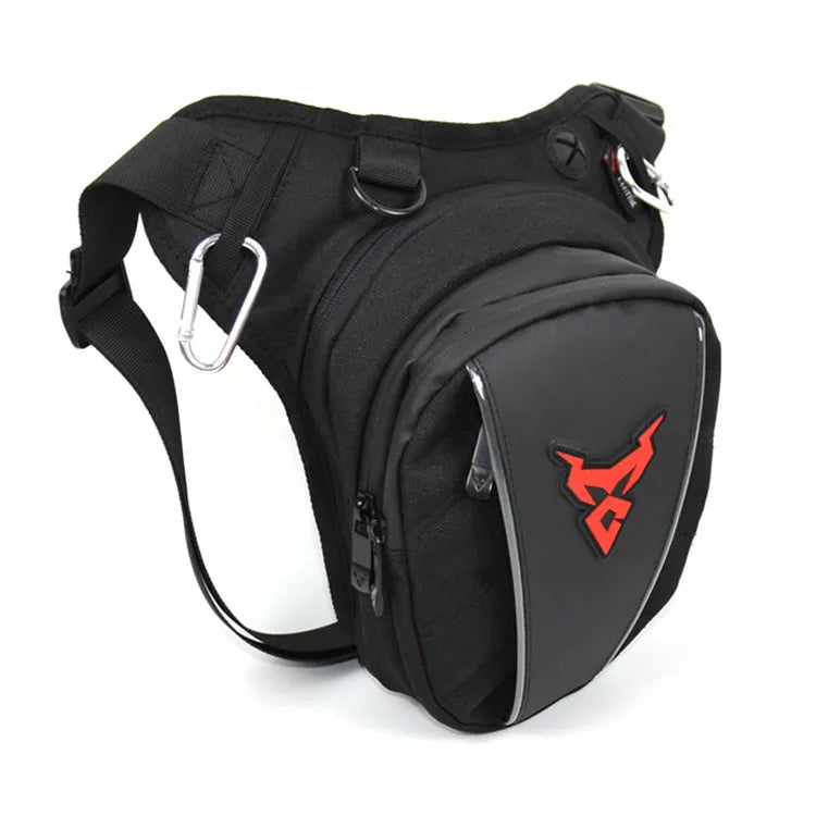 0105MC motorcycle riding leg bag in 1200D Oxford cloth with crossbody straps