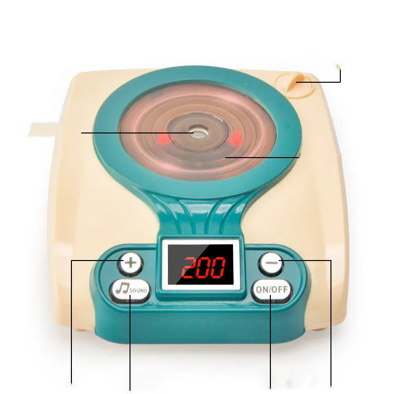 Children's plastic play house induction cooker toy in bright colours for infant pretend kitchen play