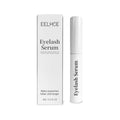 3 ml bottle of black eyelash growth serum with a brush applicator.