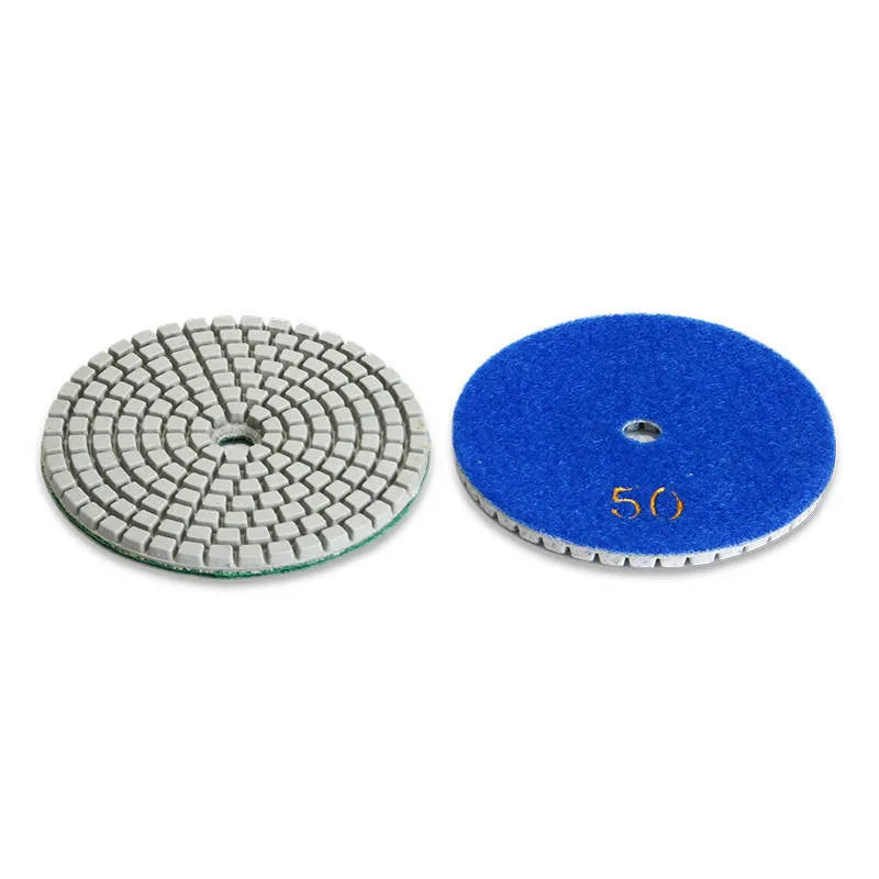 10-piece emery stone polishing disc set with 80mm diameter and 50-3000 grit range