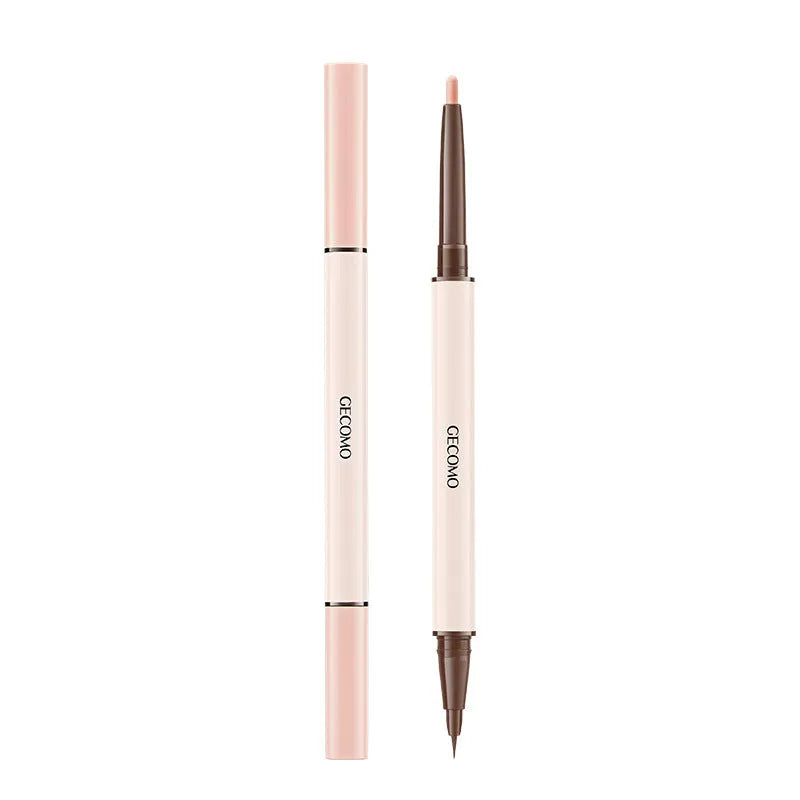 Stereoscopic star eyes double-headed liquid eyeliner pen with pearlescent finish