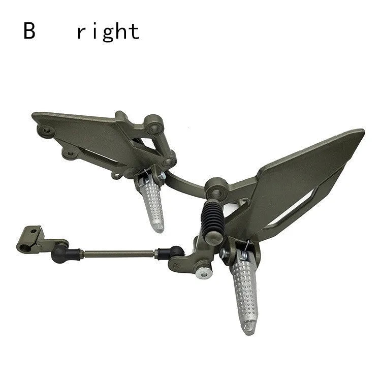 Little Ninja brake pedal shift lever bracket in black with left forefoot orientation