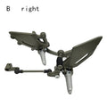 Little Ninja brake pedal shift lever bracket in black with left forefoot orientation