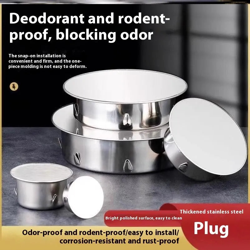 Stainless steel floor drain deodorant seal cover with modern simple design
