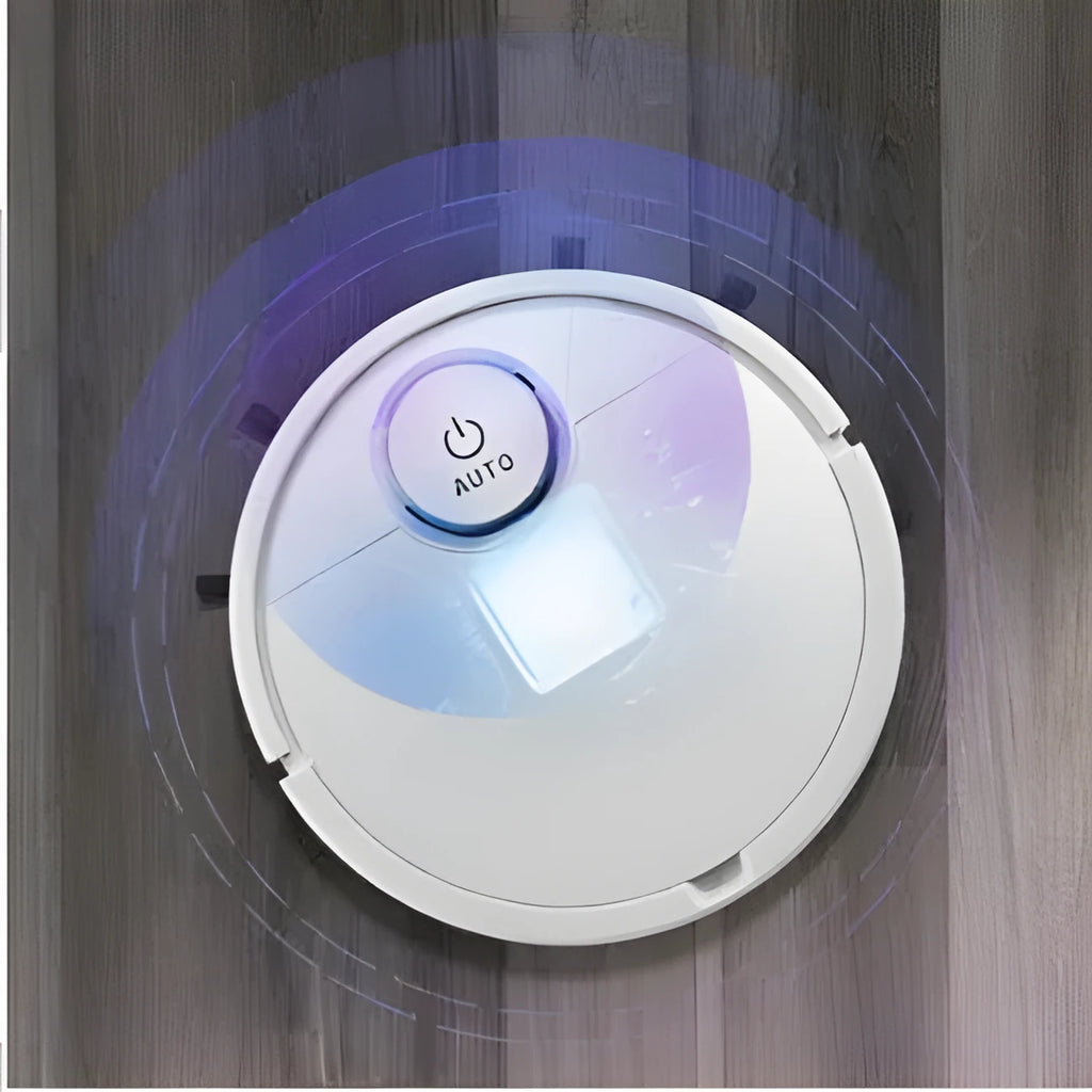 Automatic sweeping robot with square design and low profile for floor cleaning
