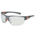 Men's windproof athletic sunglasses with semi-frameless frame for cycling and outdoor sports