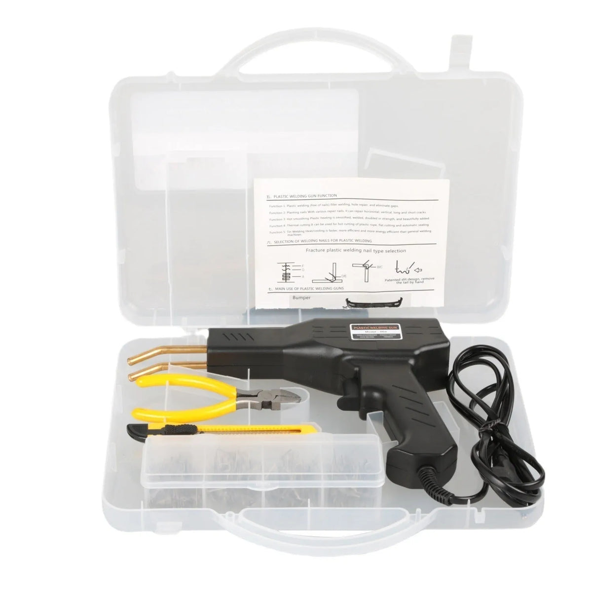 Plastic welding equipment car bumper repairing machine 28.5x19x4.5cm 50Hz in black