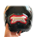 Wireless helmet light with turn signal and brake restraint, 2500mAh USB Type-C rechargeable, single unit