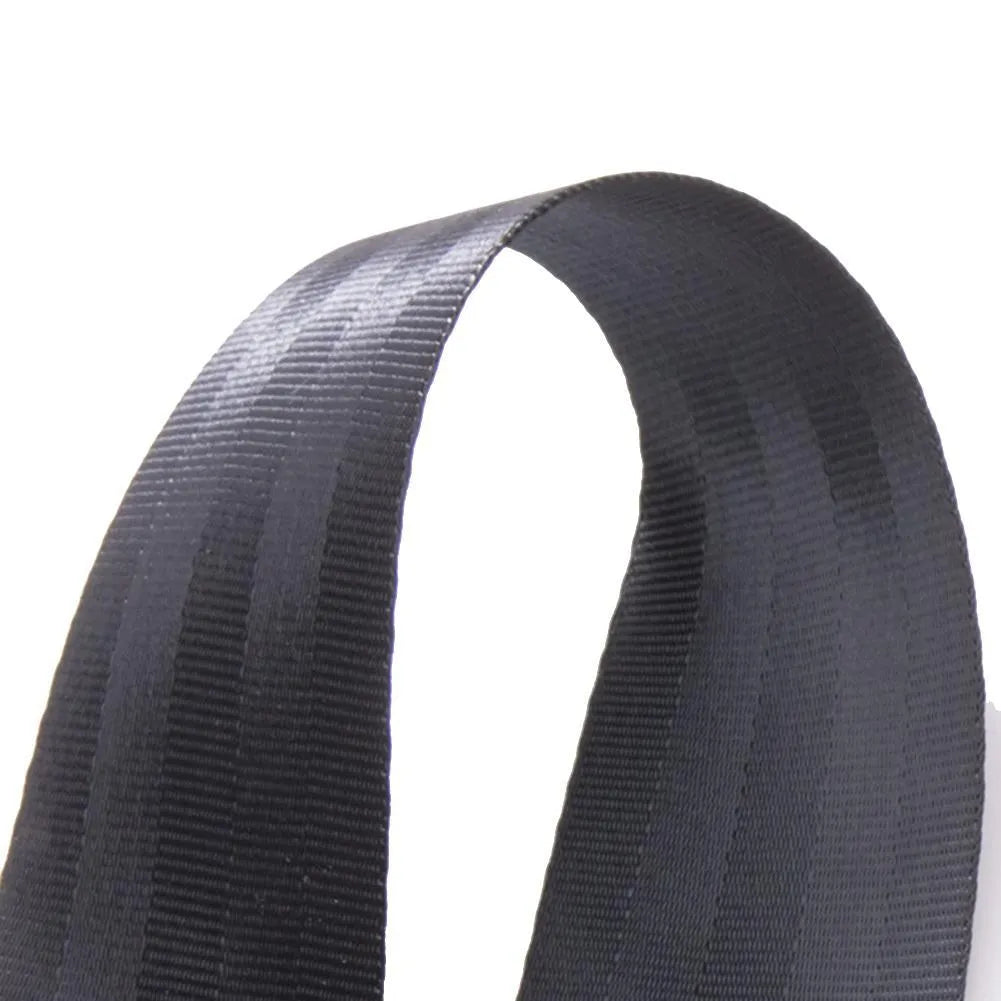 Black polyester pregnant women car seat belt with double aircraft buckle, adjustable and easy to install for car seat use.