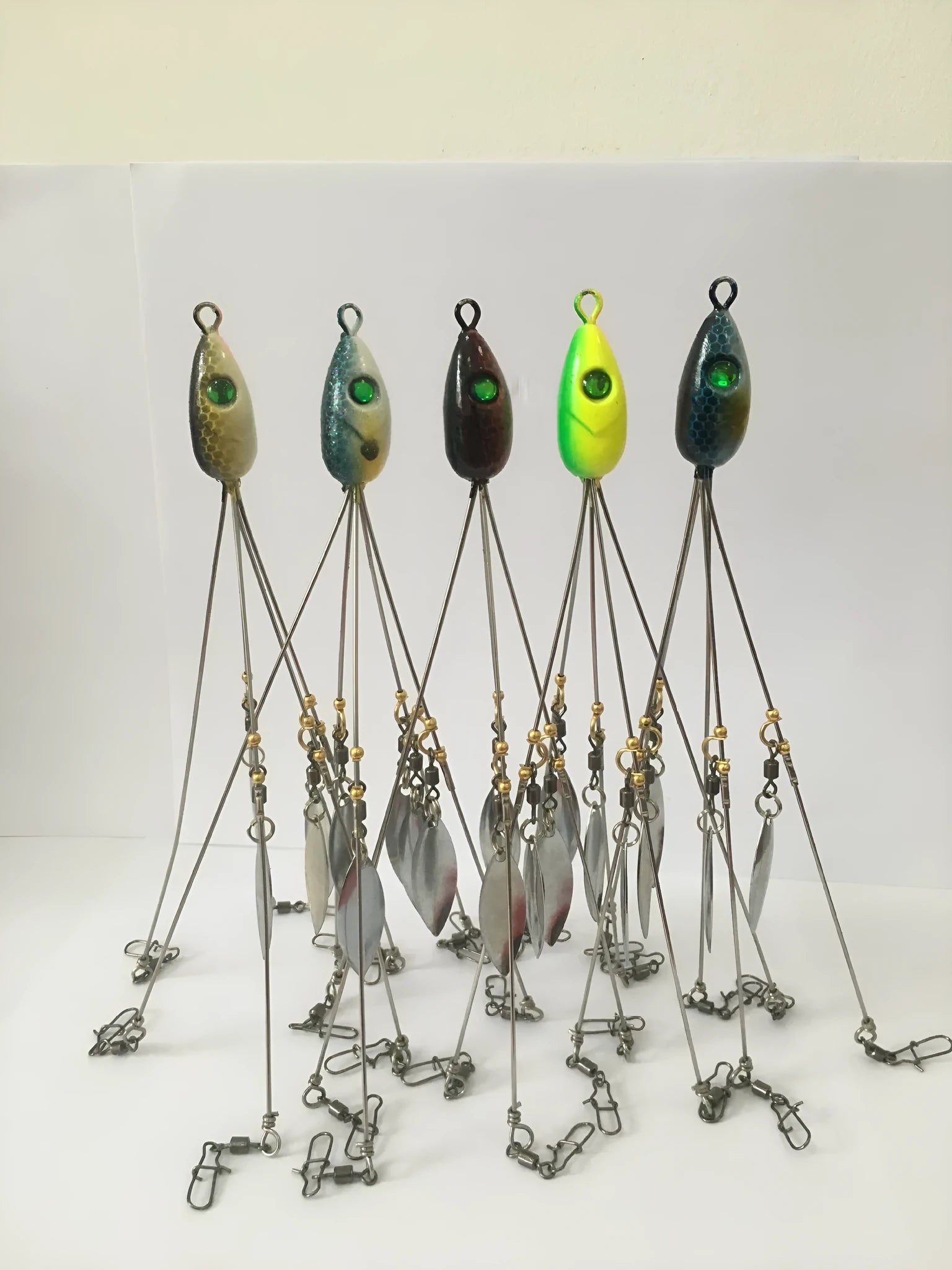 EVA fishing bait group set with four bionic lure forms styles A B C D for predator fishing