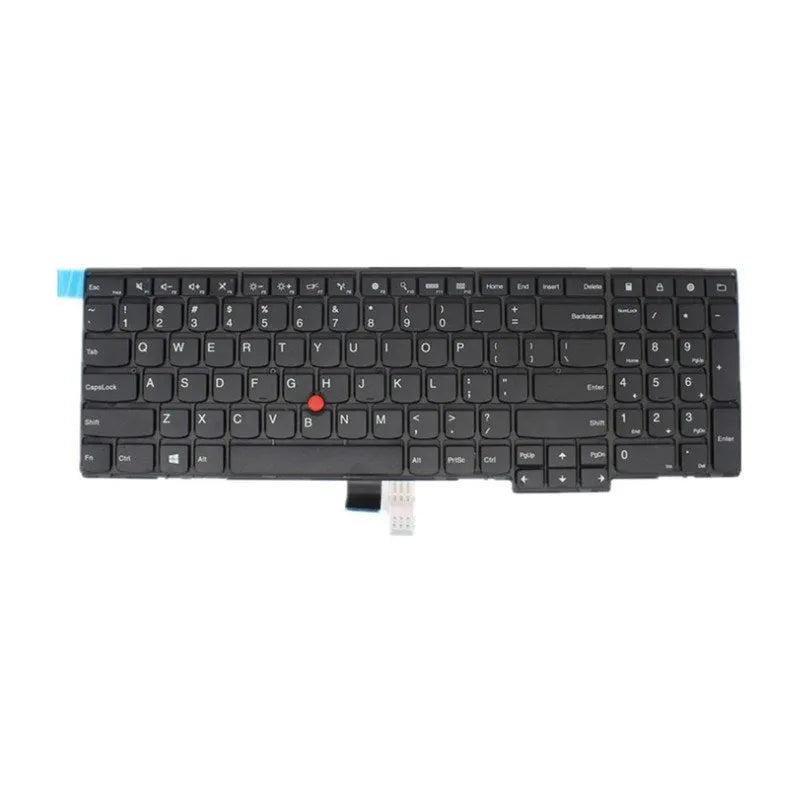 Black Lenovo ThinkPad replacement keyboard compatible with W541, T550, W550, W550s models with USB cable